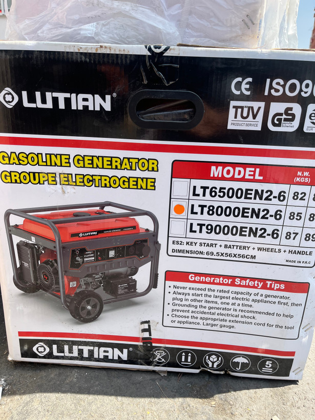 موتور برق بنزنی ۷ کیلووات لوتیان مدل LT8000EN2-6
