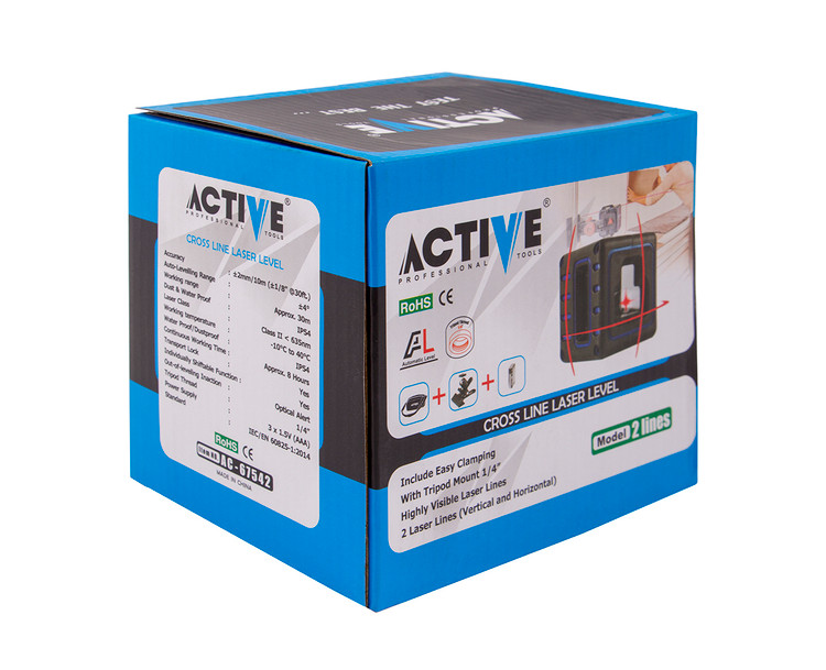 تراز لیزری سه خط اکتیو مدل AC-67542