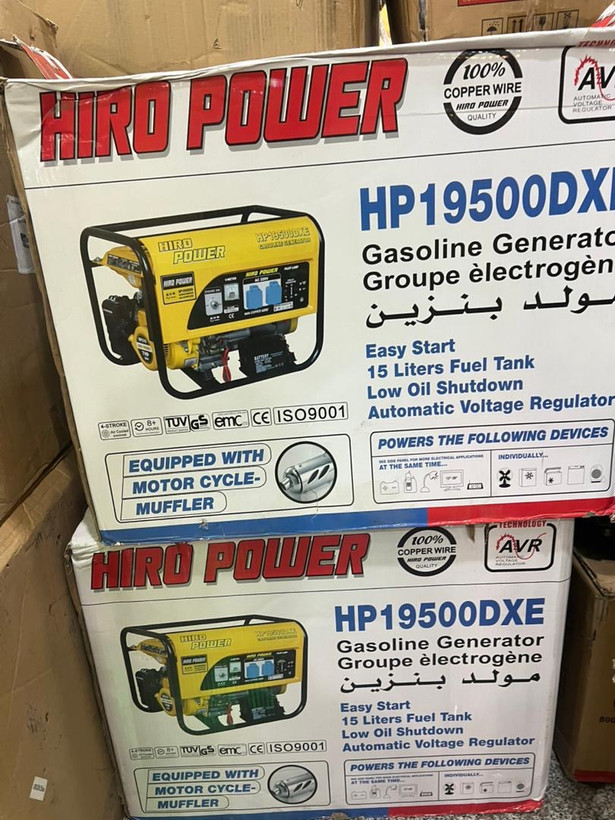 موتور برق بنزینی ۳/۵ کیووات هیرو پاور مدل HP19500DXE