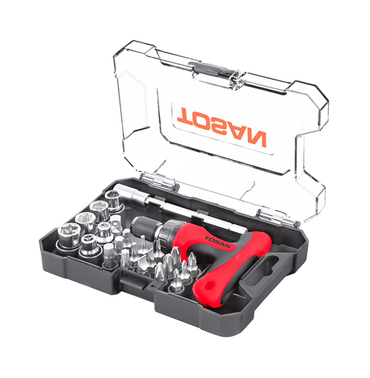 ست پیچ گوشتی و بکس 24 عددی توسن مدل T814-S24