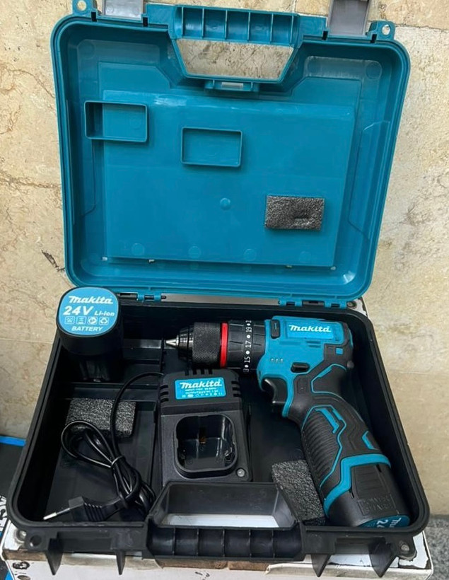 دریل شارژی چکشی براشلس ماکیتا مدل 24v