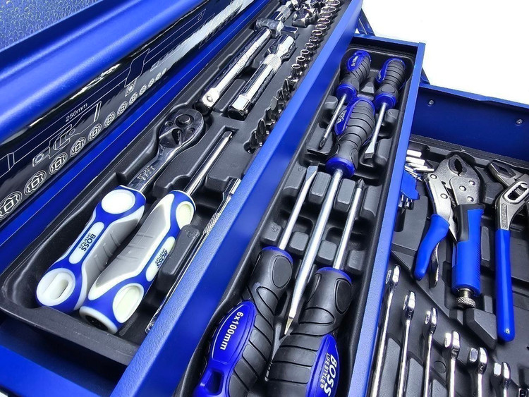 جعبه بکس و ابزار ۸۵ عددی صنعتی باس مدل Box-85N