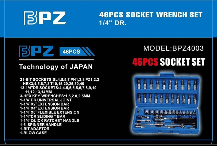 جعبه بکس ۴۶ عددی بی پی زد BPZ4003 تکنولوژی ژاپن