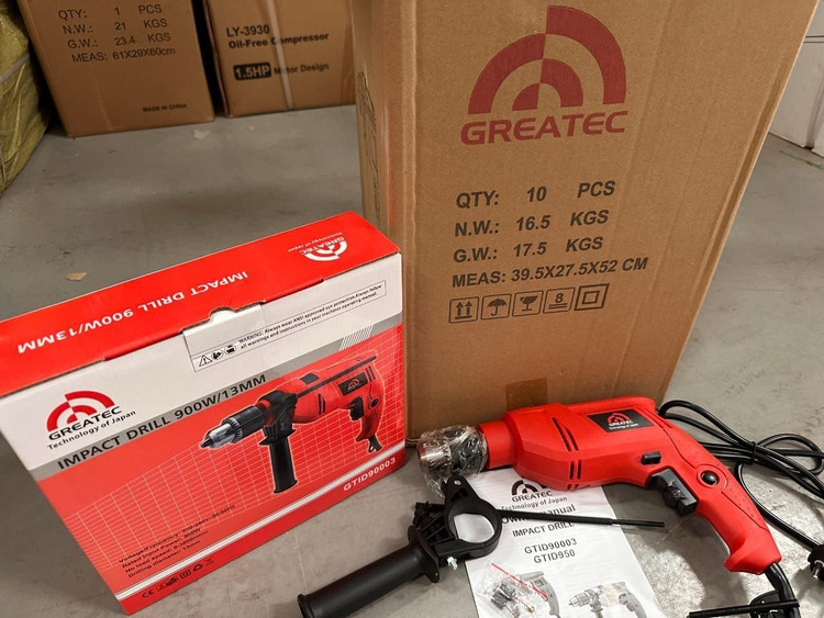 دریل ۱۳ چکشی گریتک مدل GTID9003 تکنولوژی ژاپن