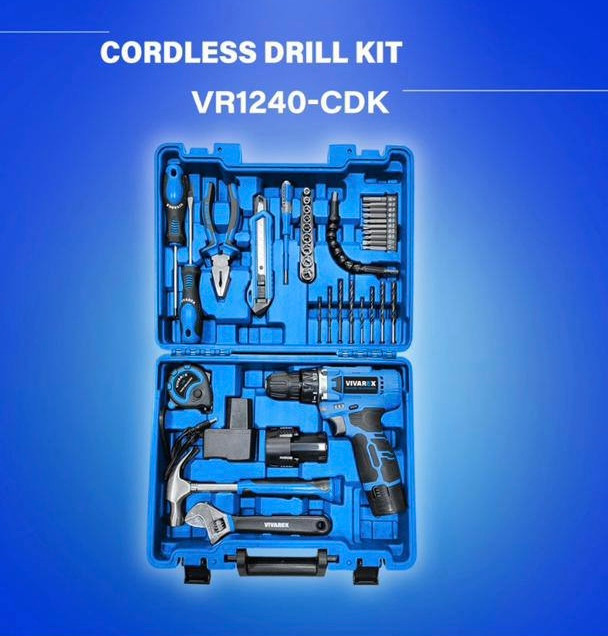کیت ۴۰ پارچه همراه دریل شارژی ویوارکس مدل VR1240-CDK