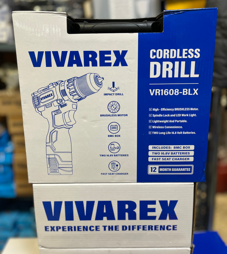 دریل شارژی 16/8 ولت ویوارکس مدل VR1608-BLX