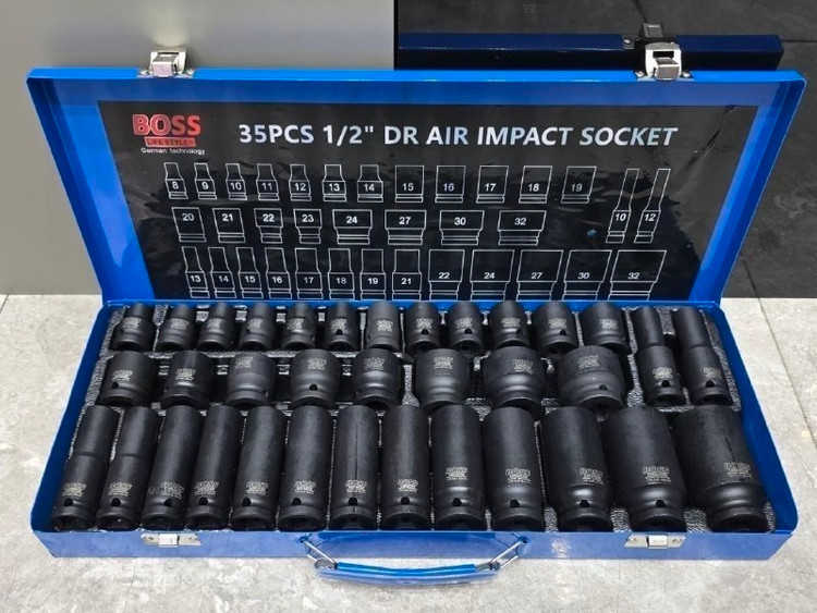 جعبه بکس ۳۵ عددی صنعتی فشار قوی باس مدل BS-35pcs