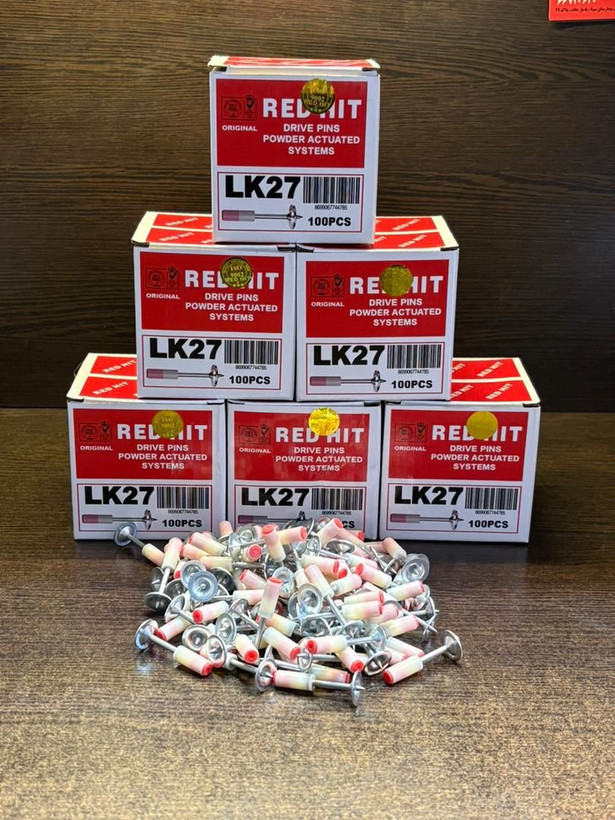 میخ چاشنی سرخود رد هیت مدل LK27 بسته ۱۰۰ عددی