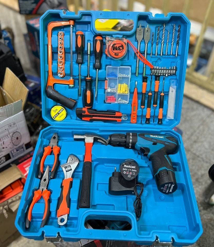 مجموعه دریل شارژی و ابزرآلات ماکسیل طرح ماکیتا مدل kit-24V