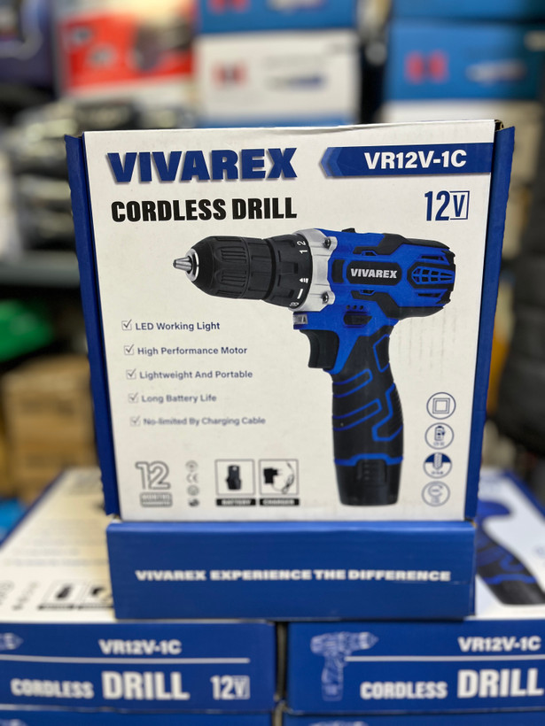 دریل پیچ گوشتی شارژی تک باطری ویوارکس مدل VR12V-1C