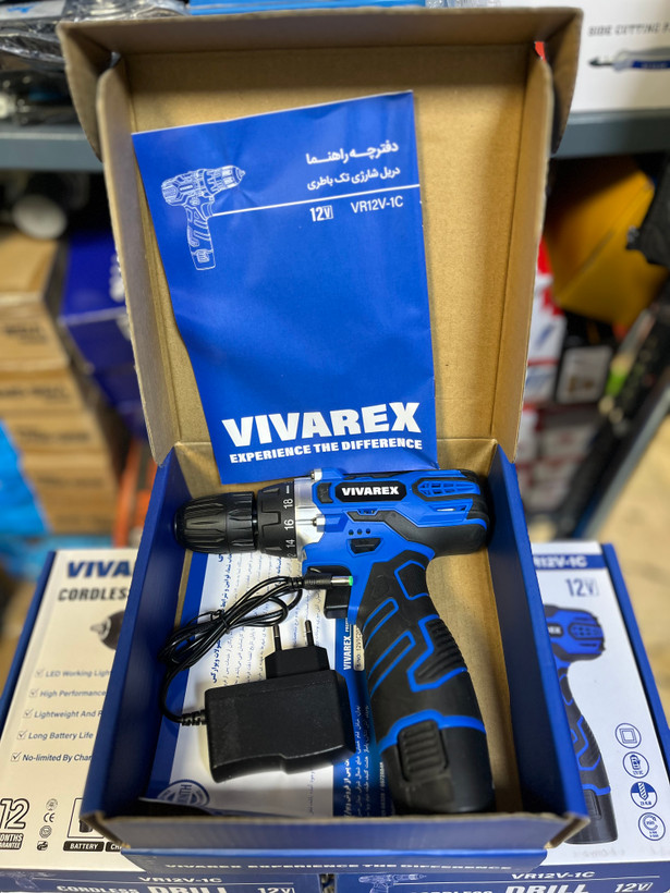 دریل پیچ گوشتی شارژی تک باطری ویوارکس مدل VR12V-1C