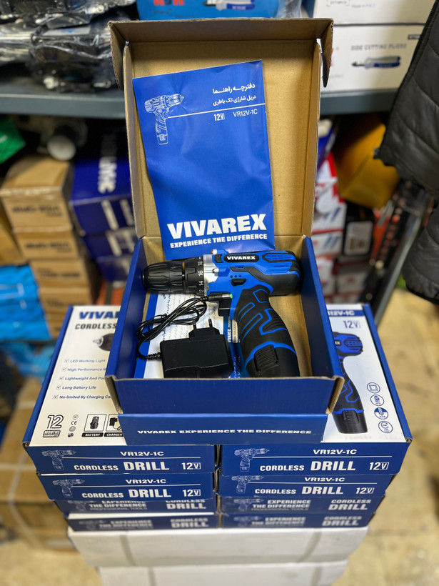 دریل پیچ گوشتی شارژی تک باطری ویوارکس مدل VR12V-1C