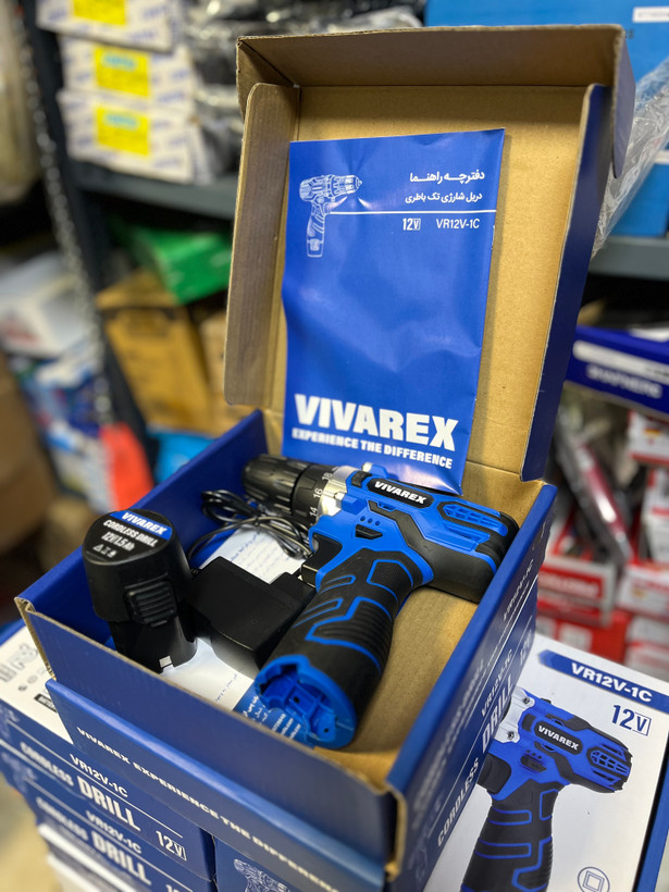 دریل پیچ گوشتی شارژی تک باطری ویوارکس مدل VR12V-1C