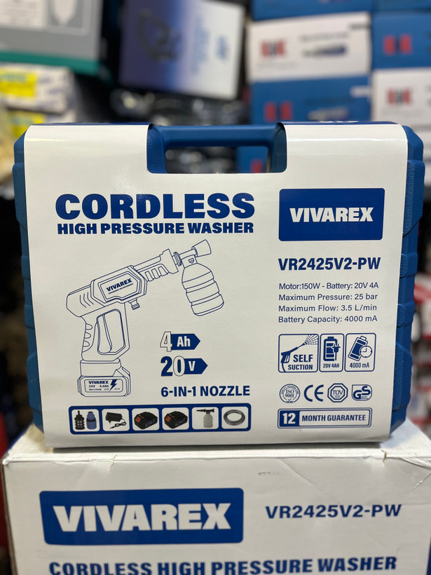 کارواش شارژی 20 ولت دو باتری ویوارکس VR2425V2-PW
