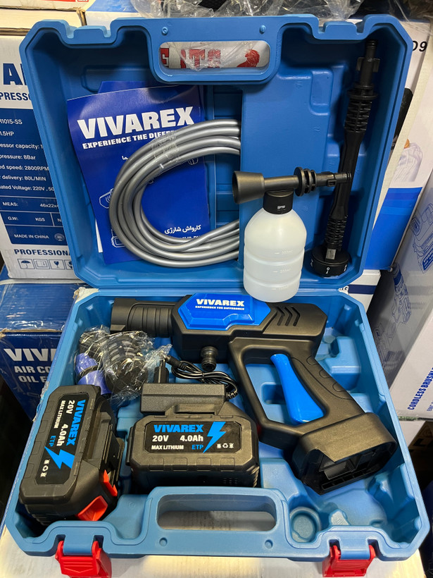 کارواش شارژی 20 ولت دو باتری ویوارکس VR2425V2-PW
