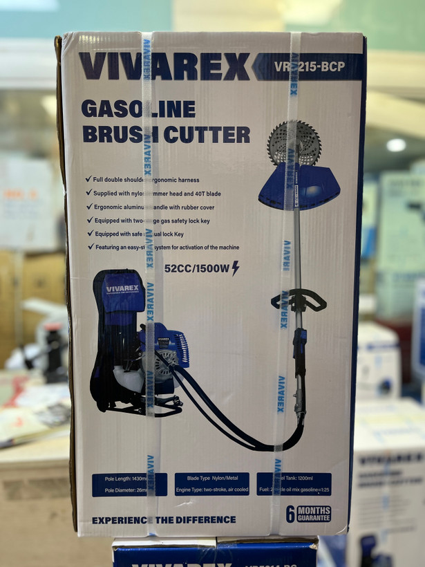 علف زن بنزینی کوله ای ویوارکس مدل VR5215-BCP