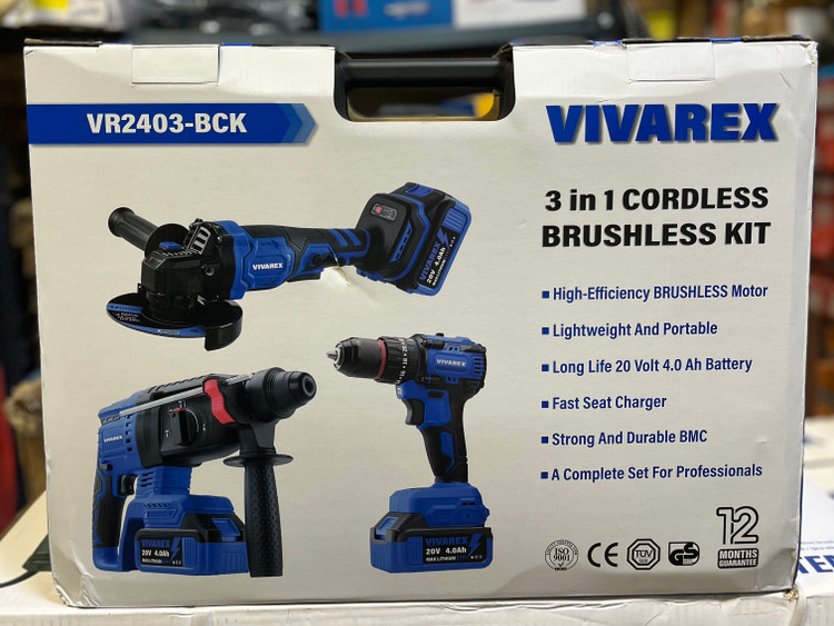 کیت شارژی براشلس 3 عددی ویوارکس VR2403-BCK