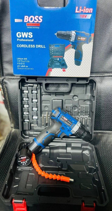 دریل پیچ گوشتی شارژی نیم تنه فلزی باس مدل GWS-18V