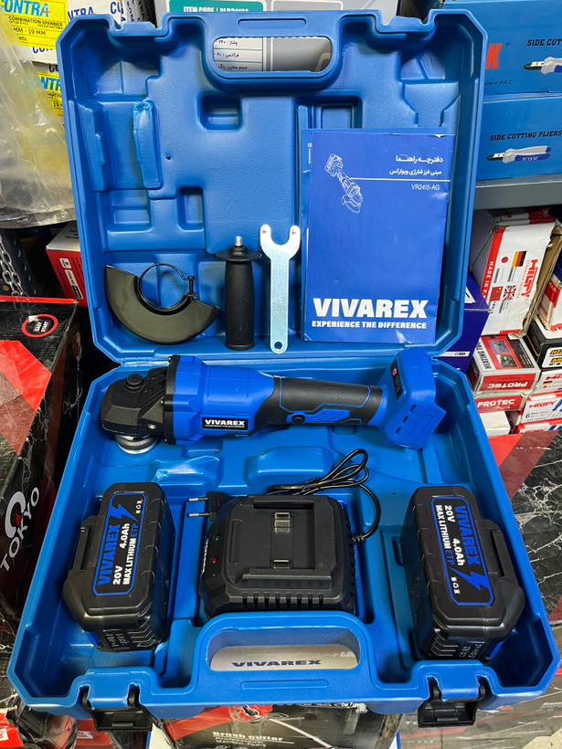 مینی فرز شارژی ۱۱۵ میلی متر براشلس ویوارکس مدل VR2415-AG