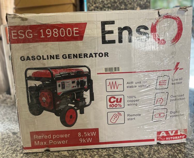 موتور برق بنزینی ۹ کیلووات استارتی ریموت دار انزو مدل ESG-19800E