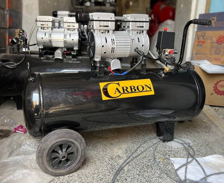 کمپرسور باد ۱۰۰ لیتری سایلنت کربن مدل 100L