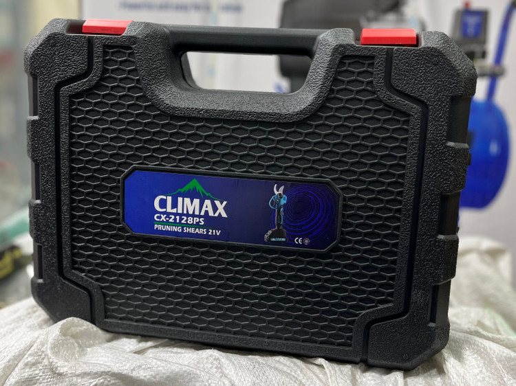 قیچی شارژی براشلس دو باطری ۲۱ ولت با تیغه اضافی کلایمکس مدل CX-2128PS