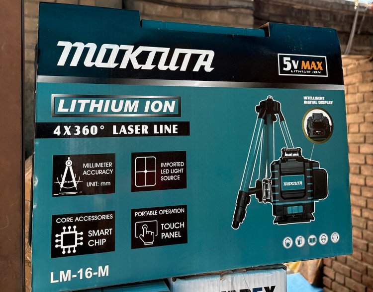 تراز لیزری ۴ خط نور سبز طرح ماکیتا مدل LM-16-M