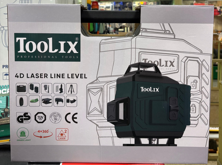 تراز لیزری نور سبز ۱۶ لاین ۳۶۰ درجه تولیکس مدل TX-7104SE