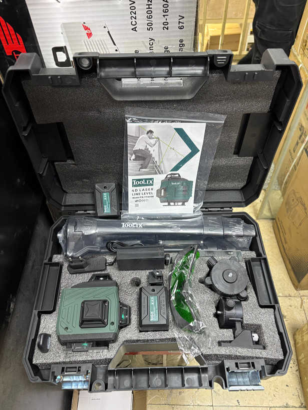 تراز لیزری نور سبز ۱۶ لاین ۳۶۰ درجه تولیکس مدل TX-7104SE