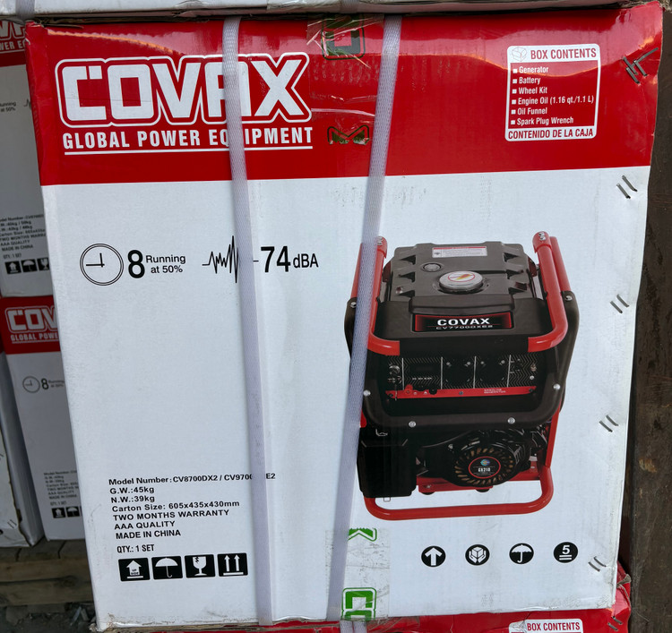 موتور برق بنزینی ۳ کیلووات استارتی کواکس مدل CV9700DXE2