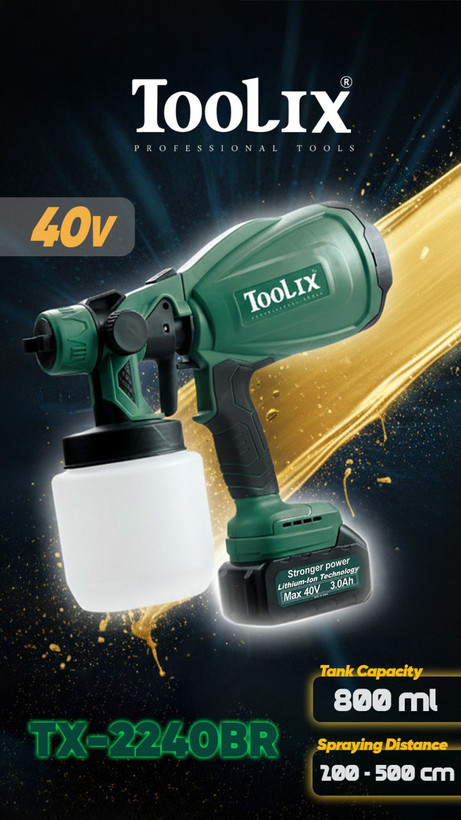پیستوله شارژی دو باطری تولیکس مدل TX-2240BR