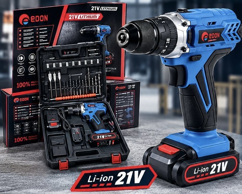 دریل پیچ گوشتی شارژی چکشی ادون مدل LV3-2110
